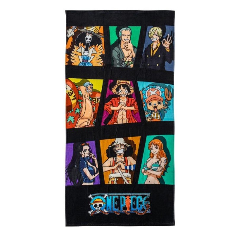 One piece toalla algodon personajes