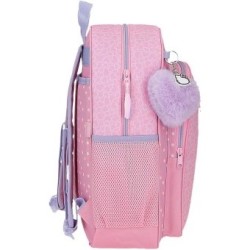 Hello Kitty Mochila 38cm Hearts Dots