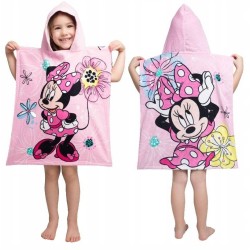 Minnie Poncho toallarosa lazo