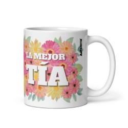 Taza Tia flores