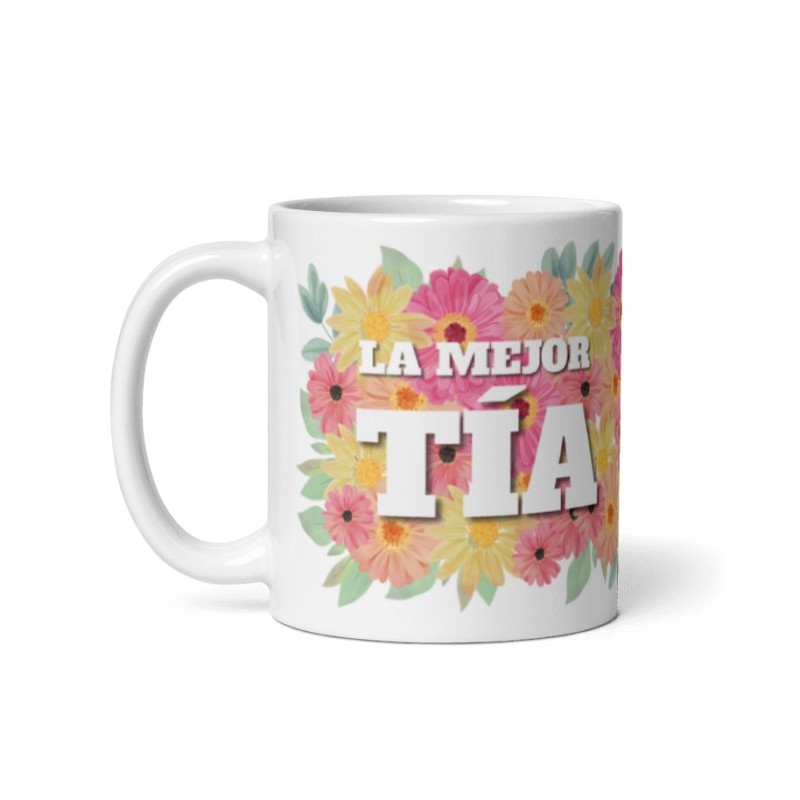 Taza Tia flores