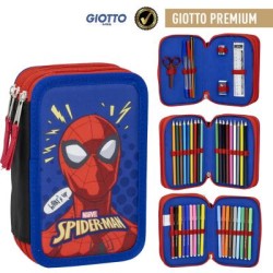 Spiderman plumier triple rayo