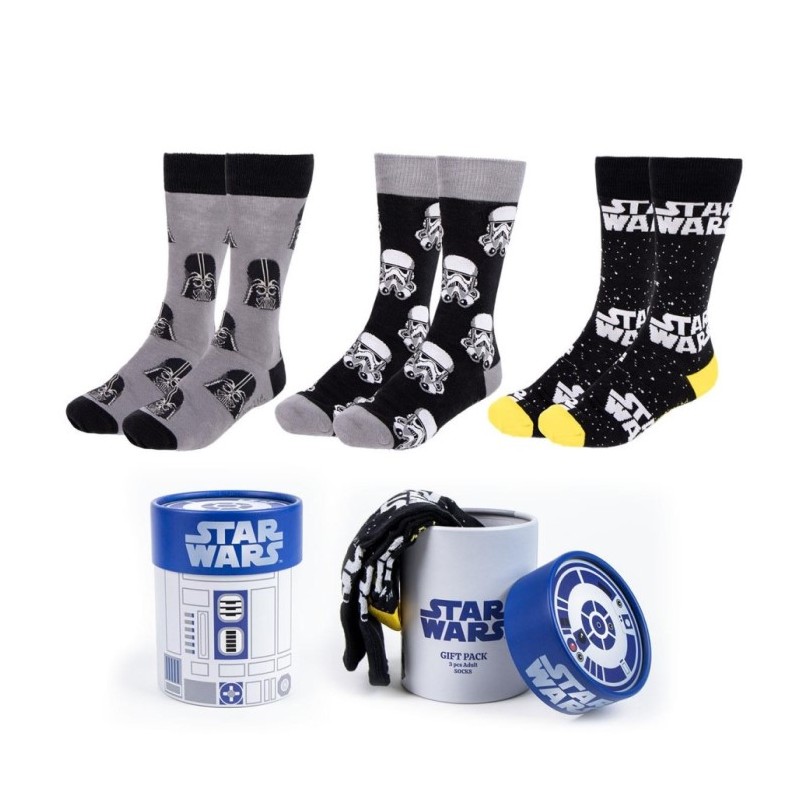 Star wars pack calcetines 3 piezas 38-45