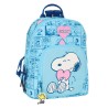 Snoopy Mochila paseo love azul