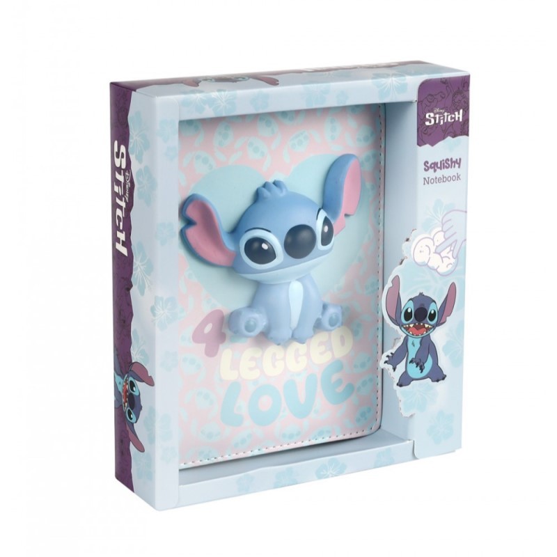 Stitch cuaderno squishy pastel